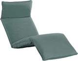 Folding Sunlounger 198×67×31 cm, 5-Position Gray, Portable Reclining Chair for Garden Patio Beach - Photo 1