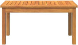 Brown Solid Acacia Wood Coffee Table for Garden and Terrace, Durable Outdoor Furniture Set with Minimalist Design - Photo 4