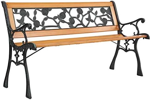 49inch Front Porch Chair, Garden Bench, Park Bench Outdoor Benches Front Porch Outdoor Furniture,Porch Bench for Outdoors 49.5" L x 20.5" W x 29" H