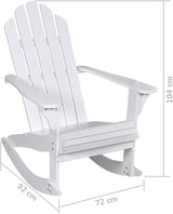 (Fast Shipments) Wooden Rocking Chair - Photo 2