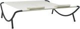 Double Chaise Lounge Outdoor with Adjustable Canopy and Pillow Extra Large Patio Hammock Bed Wheeled for Outside - Photo 5