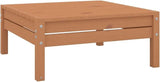 4-Piece Solid Pine Wood Patio Lounge Set with Ottoman, Honey Brown Outdoor Furniture for Garden Balcony Porch - Photo 9
