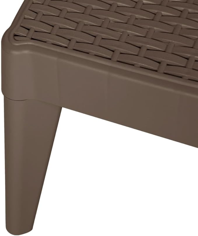 Adjustable Sun Lounger for Garden Patio, Heavy-Duty Polypropylene Pool Chaise Lounge Chair with Reclining Backrest - Photo 7