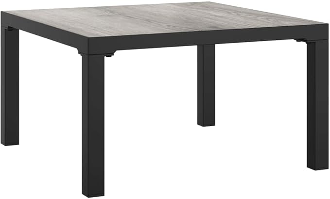 4-Piece Outdoor Patio Lounge Set Black and Grey - Photo 6