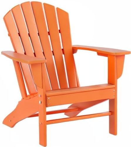 WestinTrends Dylan Outdoor Adirondack Chair (Set of 2), Orange