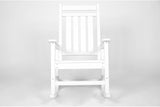 Outdoor Rocking Chair Set with Side Table, 3-Piece Rocking Chair Set with Wood-Texture, All Weather-Resistant - Photo 4