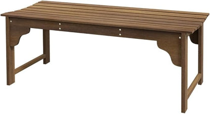 Outdoor Garden Bench, 45.25" L x 19.75" W x 17.75" H Garden Chair Patio Bench Backless Wood Bench, Benches for Front Porch Park Backyard Entryway,Outdoor Backless Bench, Patio Dining Bench