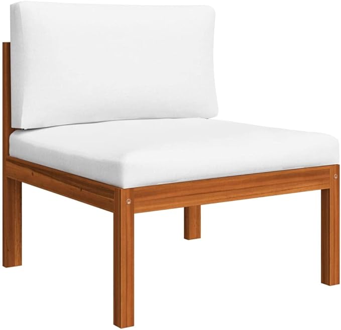 5 Piece Acacia Wood Garden Lounge Set with Cushions, Rustic Outdoor Patio Furniture for Relaxing - Photo 5