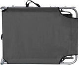 Gray Folding Sunlounger, 74.2" Aluminum Chaise w/Adjustable Backrest, UV Resilient Poolside Recliner - Photo 5