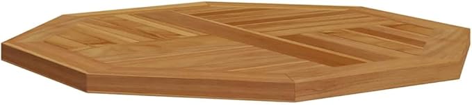 Octagonal Solid Teak Wood Table Top 27.6 x 27.6 Inch - Photo 5
