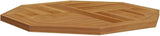 Octagonal Solid Teak Wood Table Top 27.6 x 27.6 Inch - Photo 5