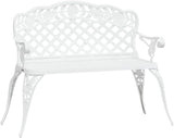 Patio Bench Metal Garden Bench Patio Lounge Bench Porch Bench Suitable for Garden, Patio, Porch, Lawn - Photo 3