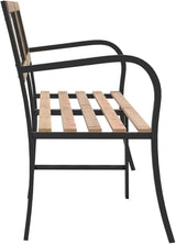Garden Bench Deck Bench Twin Patio Bench 93.7" Chinese Fir Wood - Photo 5