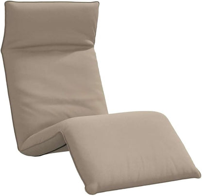 Folding Sun Lounger Taupe, 68.9x21.3x3.3 Outdoor Chaise with 5 Recline Positions, Oxford Fabric Recliner for Patio, Poolside, Beach, Camping, Backyard