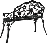 Twin Patio Bench 94.9" Chinese Fir Wood Bench with Backrest Outdoor Benches Garden Benches Patio Benches Metal Park - Photo 6