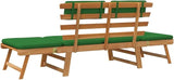 Patio Bench with Cushions, Bench with Backrest, Garden Bench, Park Bench for Patio, Garden, Yard, Lawn - Photo 9