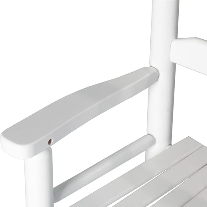 Child Rocking Chair Kids Wooden Rocker Small Baby Toddler Ages 3-6 White Comfy Furniture Outdoor Indoor Reading Room Bedroom Livingroom