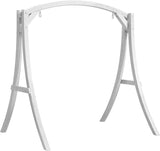 VINGLI 5FT Porch Swing Frame, 1000LBS Heavy Duty A-Frame Wooden Porch Swing Stand with Curved Arc Top - Photo 1