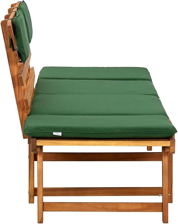 (Fast Shipments) Outdoor Patio Bench Long Rectangular Wooden Dining Picnic Furniture Benches for Backyard, Garden, Lawn - Photo 7