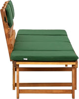 (Fast Shipments) Outdoor Patio Bench Long Rectangular Wooden Dining Picnic Furniture Benches for Backyard, Garden, Lawn - Photo 7