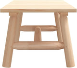 Solid Spruce Wood Coffee Table Rustic Natural Wood Furniture Indoor Outdoor Use Durable Construction Oiled Finish - Photo 5