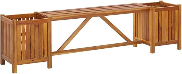 (Fast Delivery) Garden Bench, Outdoor Furniture, Solid Wood, for Porch, Pool, Garden, Lawn, Balcony, Backyard - Photo 1