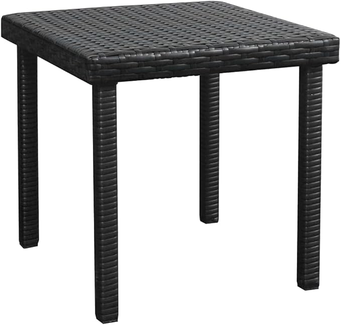 Sun Lounger Set of 3, Adjustable Outdoor Patio Furniture with Black Steel Frame & PE Rattan - Photo 8
