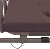 Outdoor Furniture, Accommodating 2 People, with Armrests, Outdoor Swing Bench, Sturdy Metal Frame, for Poolside, Yard - Photo 7