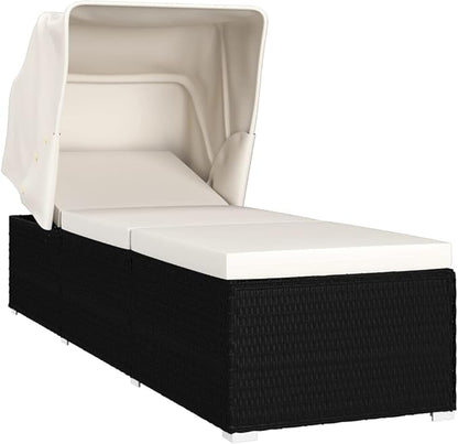 Sun Lounger hammock chair,lounge chair,patio lounge chairs,christopher knight outdoor furniture,outdoor chaise lounge,outdoor lounge chairs set of 2,with Canopy and Cushion Poly Rattan Cream White