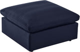 Modway Commix Outdoor Patio Overstuffed Sectional Sofa Ottoman in Navy - Photo 1