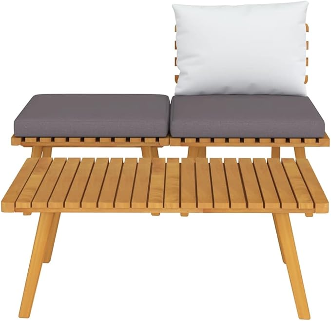 3 Piece Garden Lounge Set with Cushions in Dark Grey and White - Photo 4