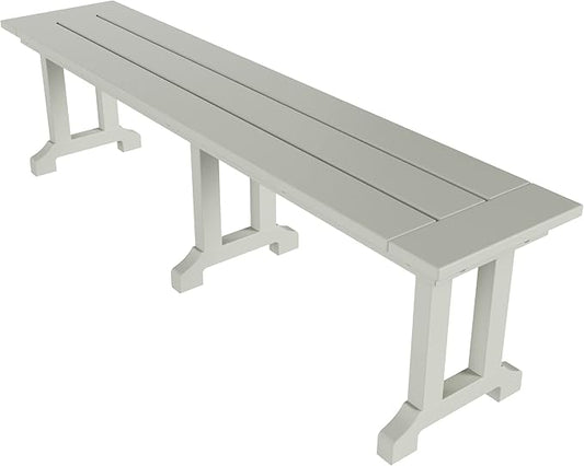 WO WESTIN OUTDOOR HDPE Laguna Trestle 65" Bench,Sand