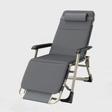 Folding Patio Lounge Chair w/Adjustable Pillows Cup Holder for Poolside Backyard Reclining Lounge Chair with Removable - Photo 1