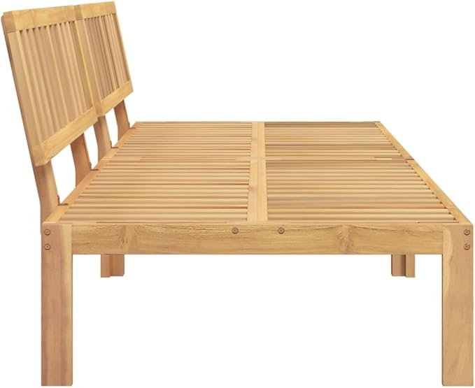 Pallet Sofa Natural Wood Solid Acacia Wood Medium Modular Sofa Couch for Garden Terrace