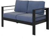 Wisteria Lane Patio Furniture Aluminum Loveseat, All-Weather Outdoor 2 Seats Sofa Couch - Photo 7