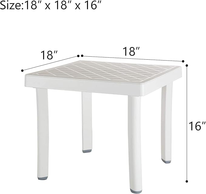 Domi Pool Lounge Chair Aluminum Adjustable Outdoor Chaise Lounge,All Weather Plastic Poolside Lounge Chair with Table for Deck Lawn Backyard, Gray Textilene