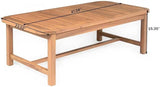 Christopher Knight Home Walla Patio Acacia Wood Coffee Table, Solid Wood Outdoor Table for Patio Furniture Set - Photo 2