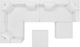 Modway EEI-4387-WHI Saybrook Patio Upholstered Sectional Sofa in White, 7-Piece Set - Photo 4