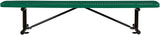 Global Industrial 8'L Heavy Duty Expanded Metal Mesh Flat Bench with Steel Frame, Portable Outdoor Bench - Photo 3
