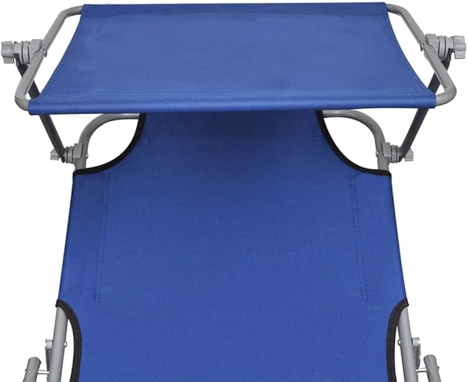 Folding Sun Lounger, Patio Chaise Lounge Chair, Outdoor Recliner Lounge Chair Sun Loungers - Photo 7