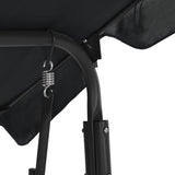 Outdoor Furniture, Accommodating 2 People, with Armrests, Outdoor Swing Bench, Roof with Sunshade, Sturdy Metal Frame - Photo 5