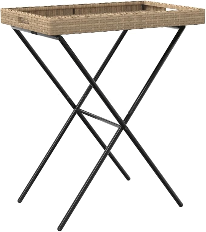 Folding Tray Table, Outdoor coffee table Outdoor Dining Table Outdoor side table Patio table Patio Bistro Accent Table - Photo 7