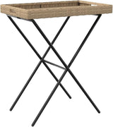 Folding Tray Table, Outdoor coffee table Outdoor Dining Table Outdoor side table Patio table Patio Bistro Accent Table - Photo 7