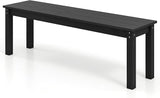 Moccha HDPE Outdoor Bench, 55" Patio Bench with Slatted Seat & 750 Lbs Capacity, Weatherproof Outside Seating Furniture - Photo 9