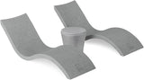 Ledge Lounger Signature Chaise Set of 2 + Affinity Side Table – in Pool Lounger Designed for Shallow Shelves Up to 9” – - Photo 1