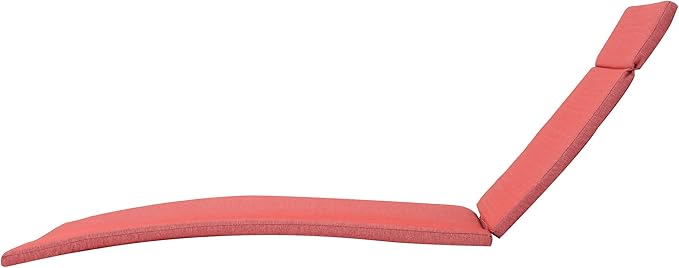 Christopher Knight Home Salem Outdoor Water Resistant Chaise Lounge Cushion, 1 Count (Pack of 1), Red - Photo 4