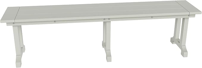 WO WESTIN OUTDOOR HDPE Laguna Trestle 65" Bench,Sand