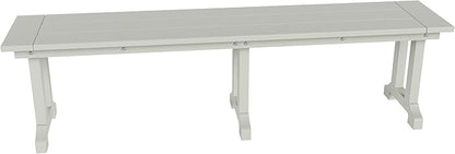 WO WESTIN OUTDOOR HDPE Laguna Trestle 65" Bench,Sand