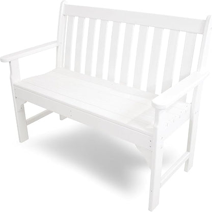 POLYWOOD GNB48WH Vineyard 48" Bench, White