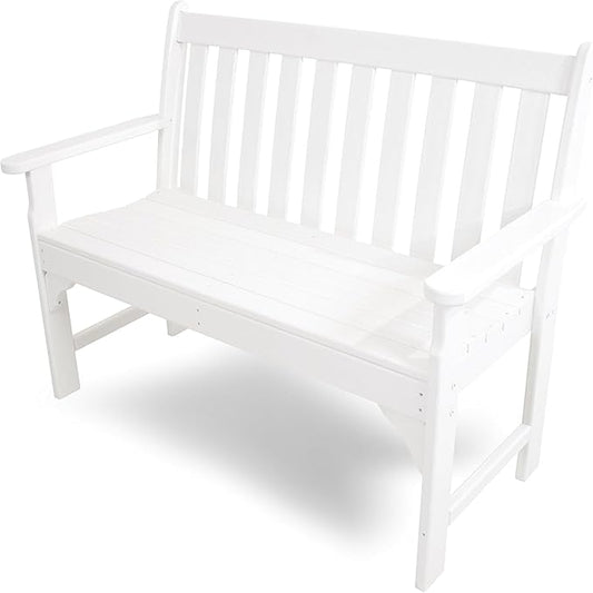 POLYWOOD GNB48WH Vineyard 48" Bench, White